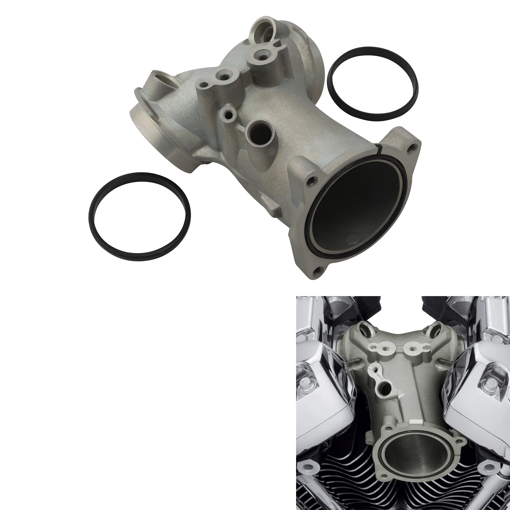 

55mm M8 Engine Intake Manifold For Harley Touring Street Electra Glide Road King 2017-Up 2023 Motorcycle