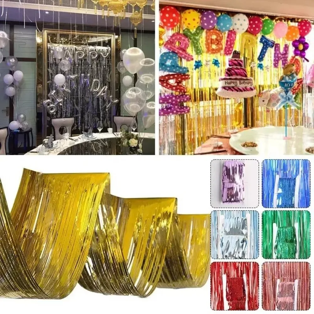 33cm×450cm Size Decorative Sequin Ribbons Suspended Ceiling Fittings Color Bar Style Wedding Background Cloth Sequin Material