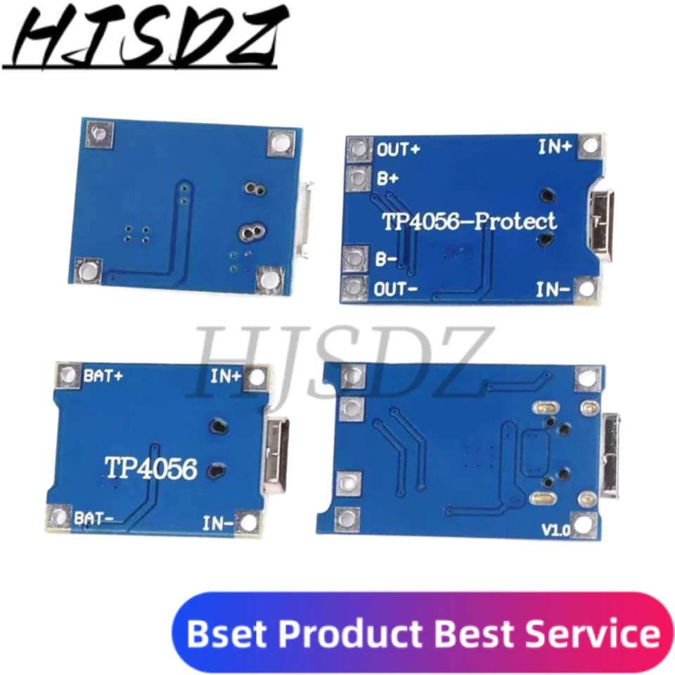 Type-c/Micro/Mini USB 5V 1A18650 TP4056 Lithiumbatterijlader Module Oplaadbord met bescherming Dubbele functies 1A Li-ion