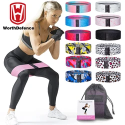 Worthdefence 1/2/3 pçs elástico bandas de borracha conjunto para as mulheres hip círculo expansor workout fitness gym casa resistência booties banda