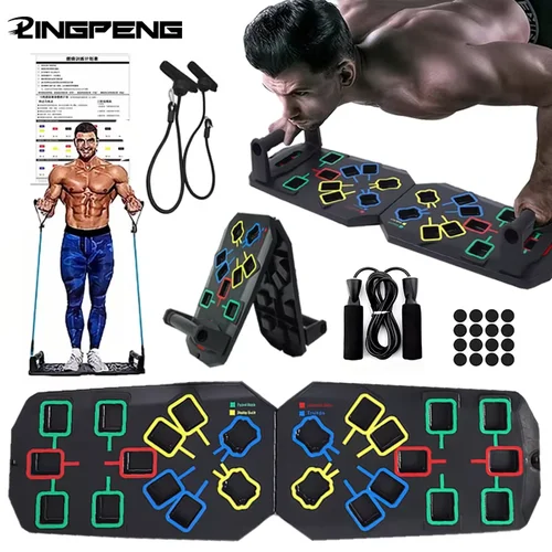 Imagen 1 del producto Juego de tablero de realce plegable multifuncional, equipo de entrenamiento de músculos abdominales, tablero de realce portátil, entrenamiento de ejercicio