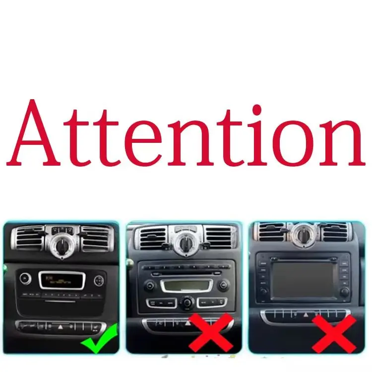 Android 16 WiFi DSP QLED IPS CarPlay Android Auto Bluetooth for Smart Fortwo 451 2010-2015  GPS Navi Multimedia HD Touch Screen