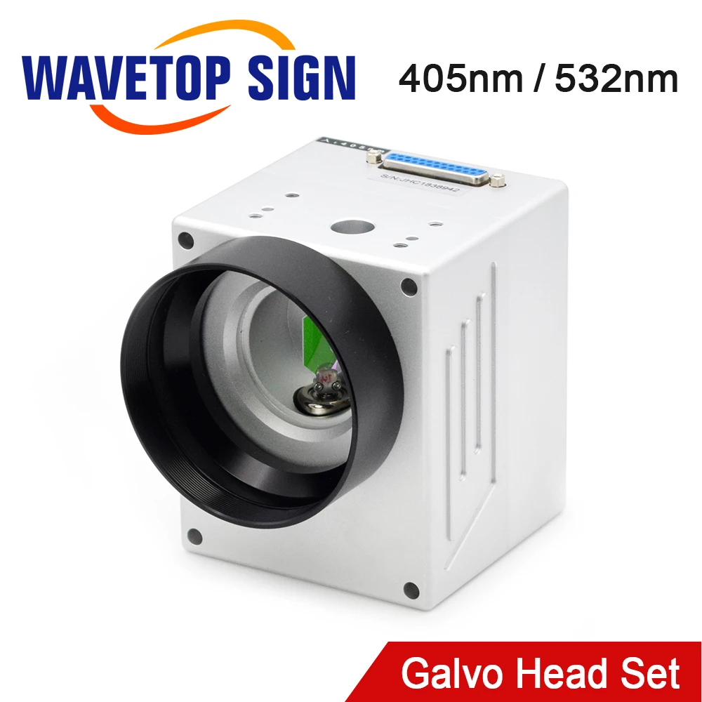 WaveTopSign 405nm 532nm Galvo Head Set Aperture 10-16mm High Speed Digital Signal Galvanometer for Laser Marking Machine