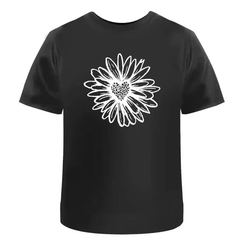Daisy Heart' Cotton T Shirt Ta005973