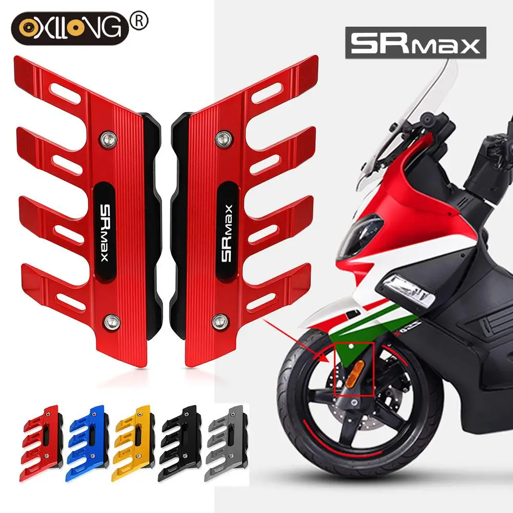 

Motorcycle Mudguard Side Protection Block Front Fender Side Anti-fall Slider CNC For Aprilia SRMAX300 SRMAX250 SR MAX 300 250