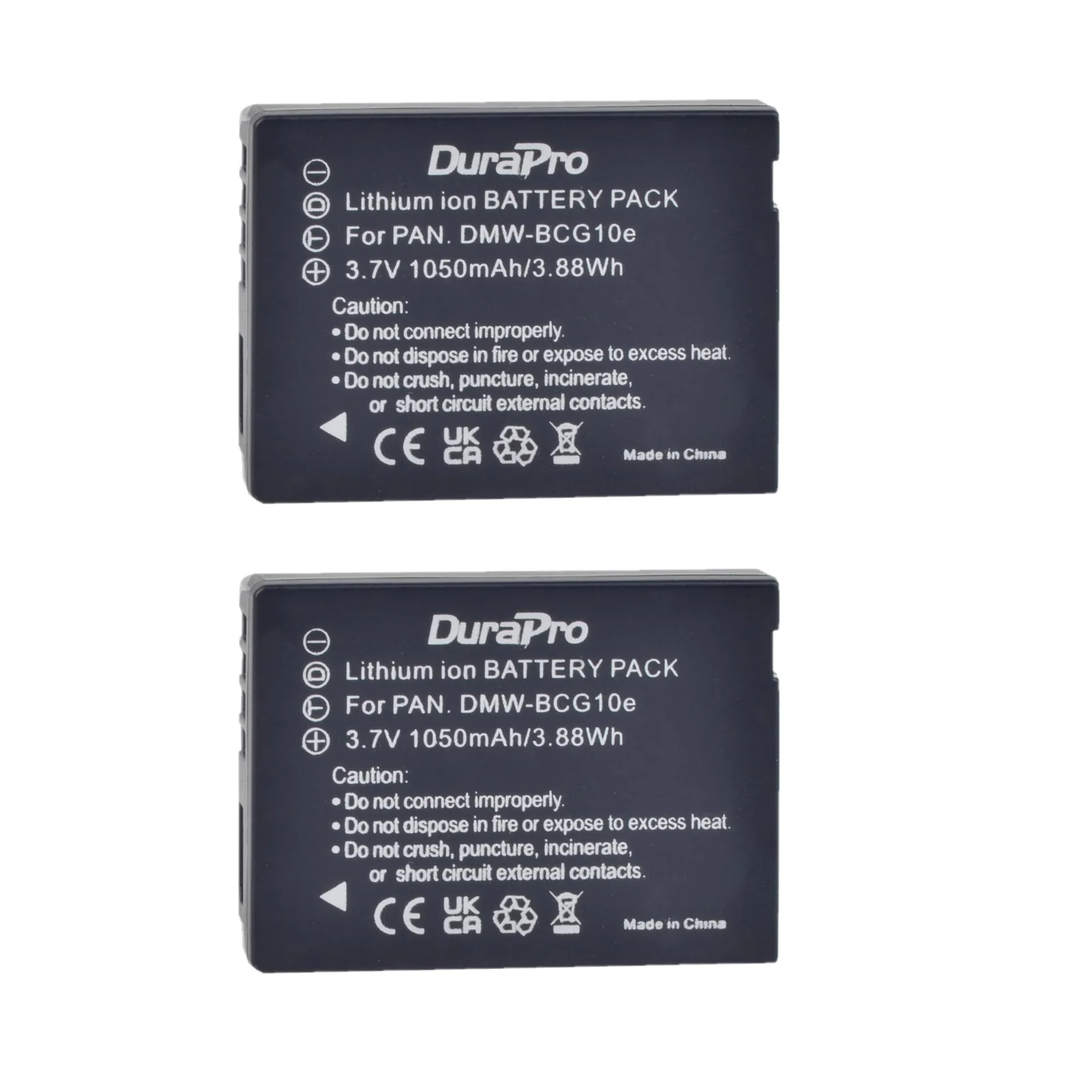 DMW-BCG10 DMW-BCG10e Battery for Panasonic Lumix DMC-ZS3, DMC-ZS5, DMC-ZS7, DMC-ZS8, DMC-ZS10, DMC-3D1, DMC-TZ7, DMC-TZ20