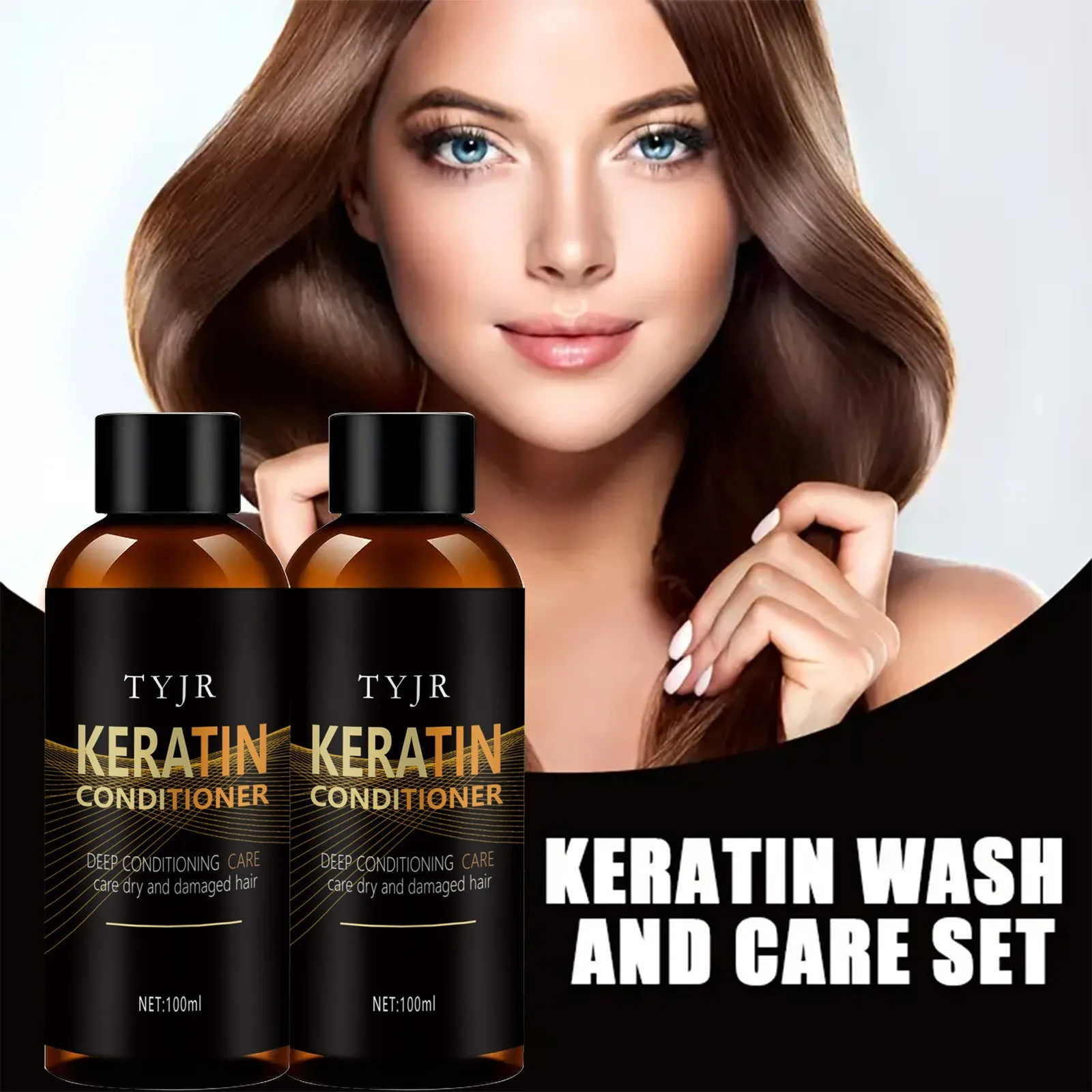 

TYJR Keratin Hair Conditioner Deep Care for Dry and Damaged Hair Care Hair Products Improve Hair Quality Nourish Hair