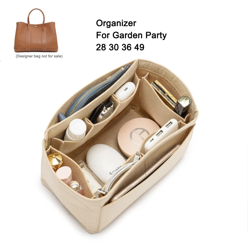 Custom Bag Organizer for Her. Garden Party Designer Handbags 28 30 36 49,Purse Organizer Insert,Tote Bag Liner