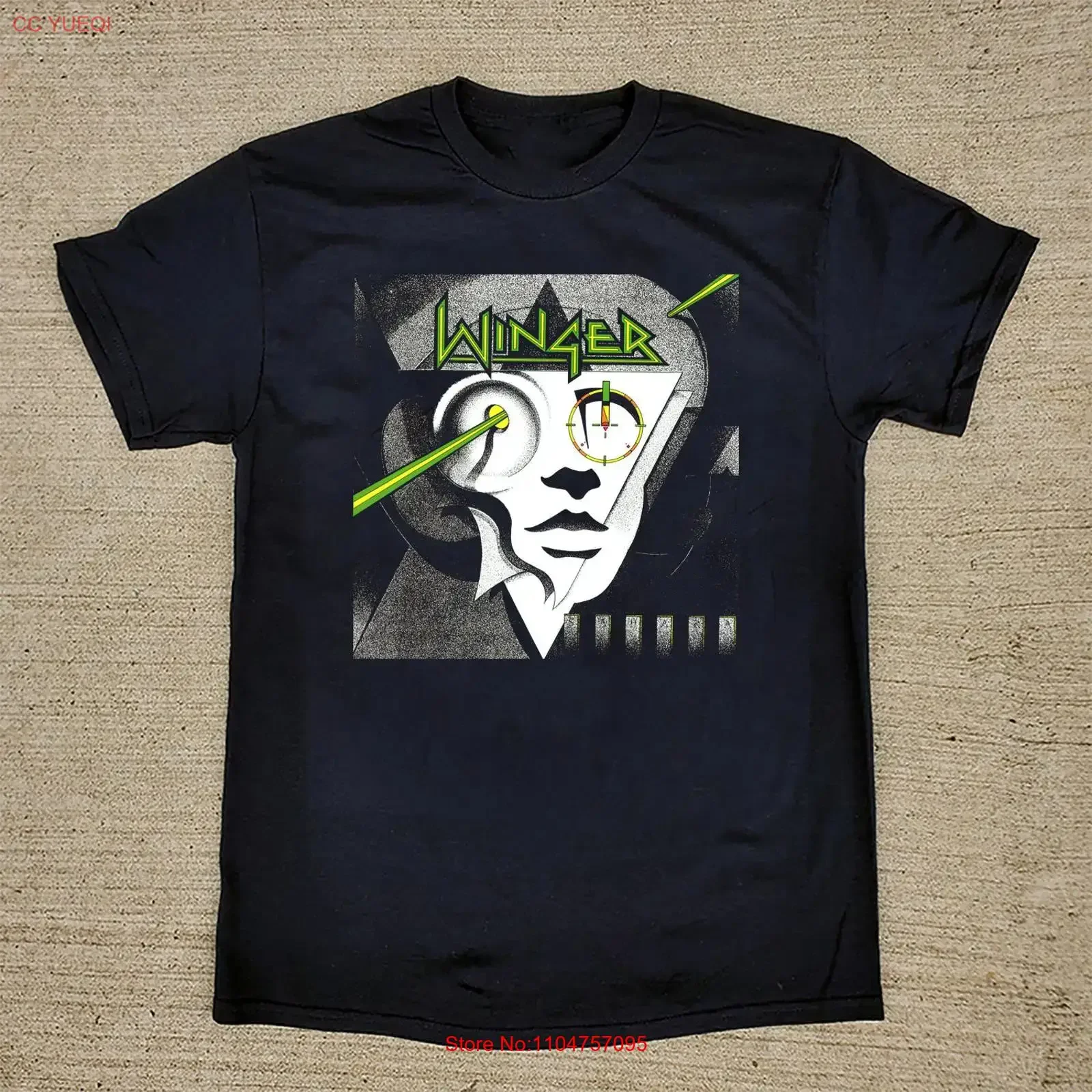 WINGER Album SELF TITLED T Shirt Black All Size S to 5XL Fan vintage Washed designer clothes Soft Breathable Versatile Stylish