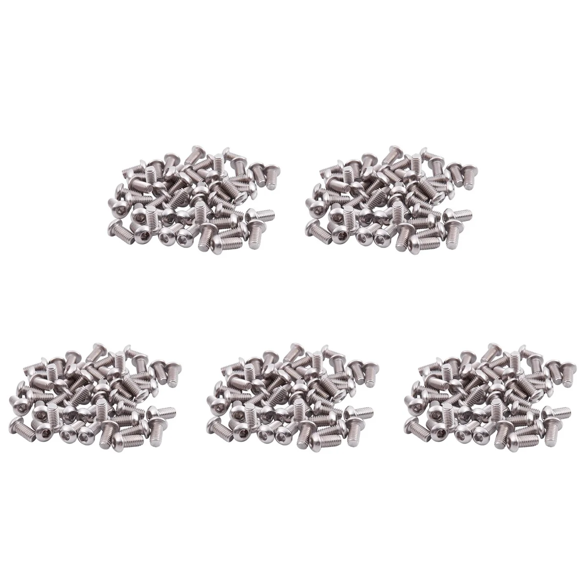 

M6X12mm Stainless Steel Hex Socket Button Head Screws 250 Pcs