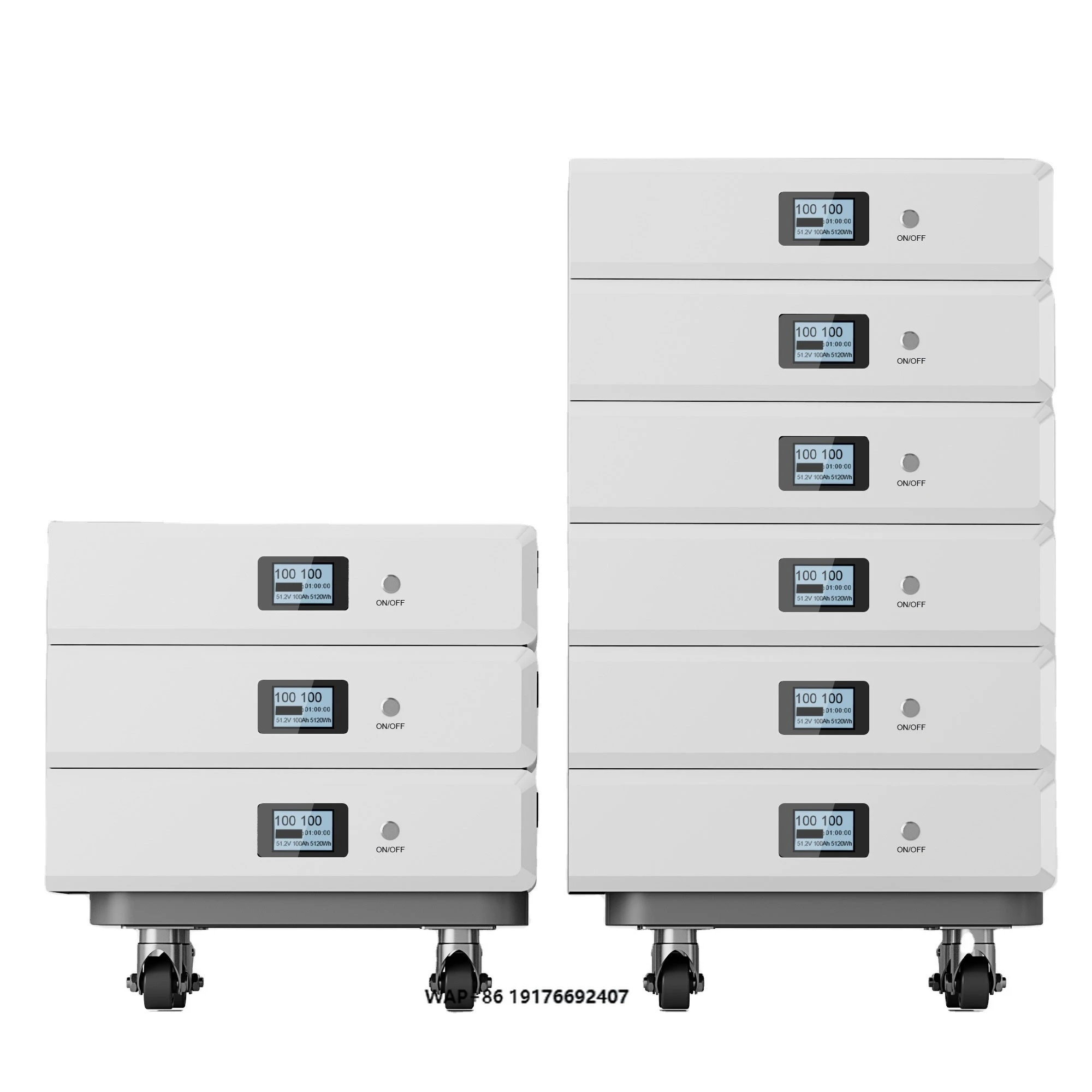 Big Capacity 48v 10kw 20kw 30kw 50kw Lithium Ion Battery Pack Energy Storage Battery