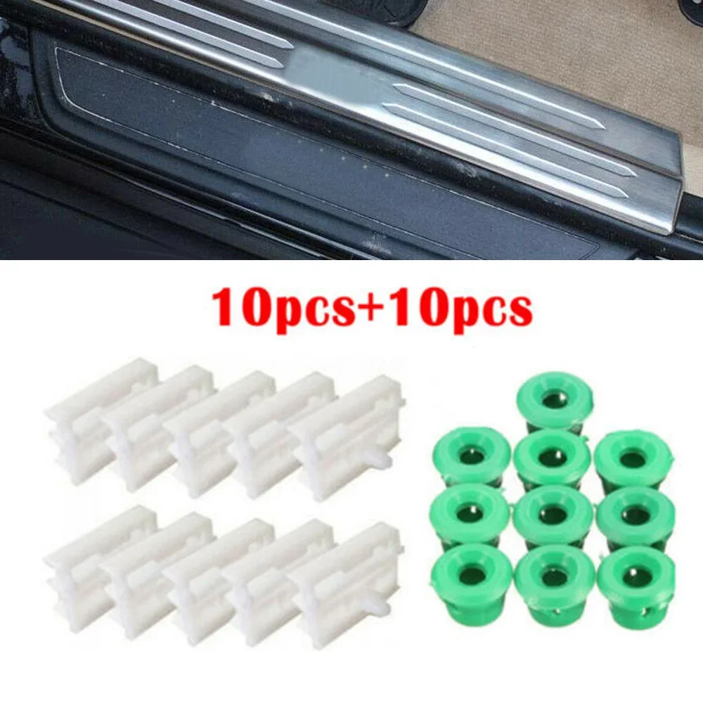 

10x Side Sill Skirt Clips+10x Rocker Panel Moulding Clips For BMW E36 E46 E90 Auto Accessories 51711932996 51718184574