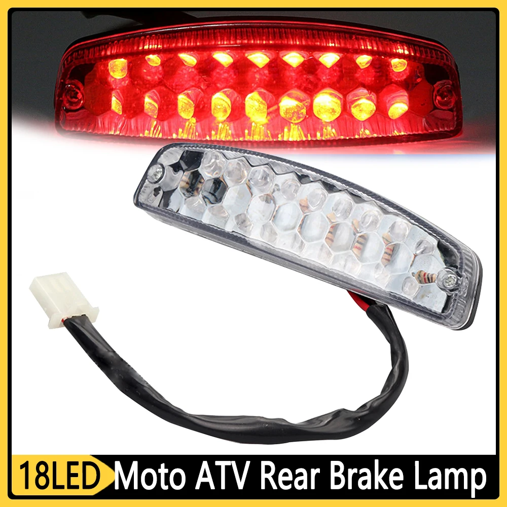 

18LED Signal Lamp Taillight for 50cc-125cc Chinese ATVs Quads Go Karts 3 Wire 18LED ATV Rear Tail Brake Light for TaoTao Buyang