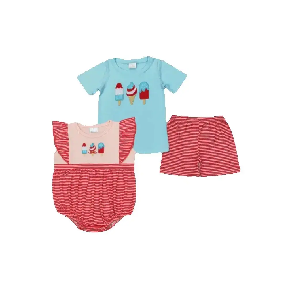 

Embroidery American Flag July 4th Clothing Matc