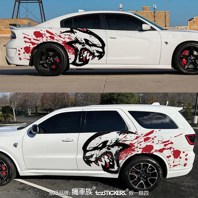 Car Vinyl stickers For Dodge Challenger body cusfashion customization sports and fashion decal