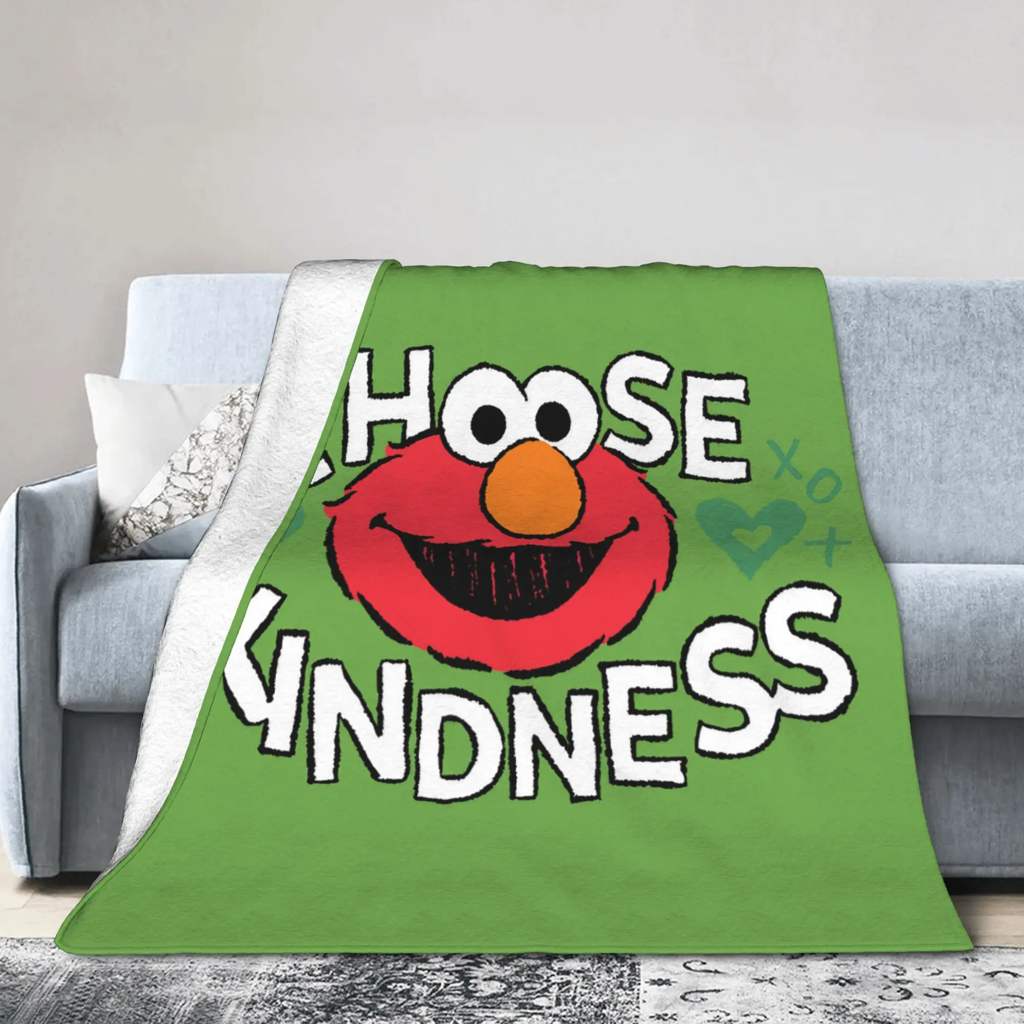 Cartoon Elmo Anime Blanket Sesames Streets Flannel Throw Blanket Summer Air Conditioning Personalised Soft Warm Bedspreads,