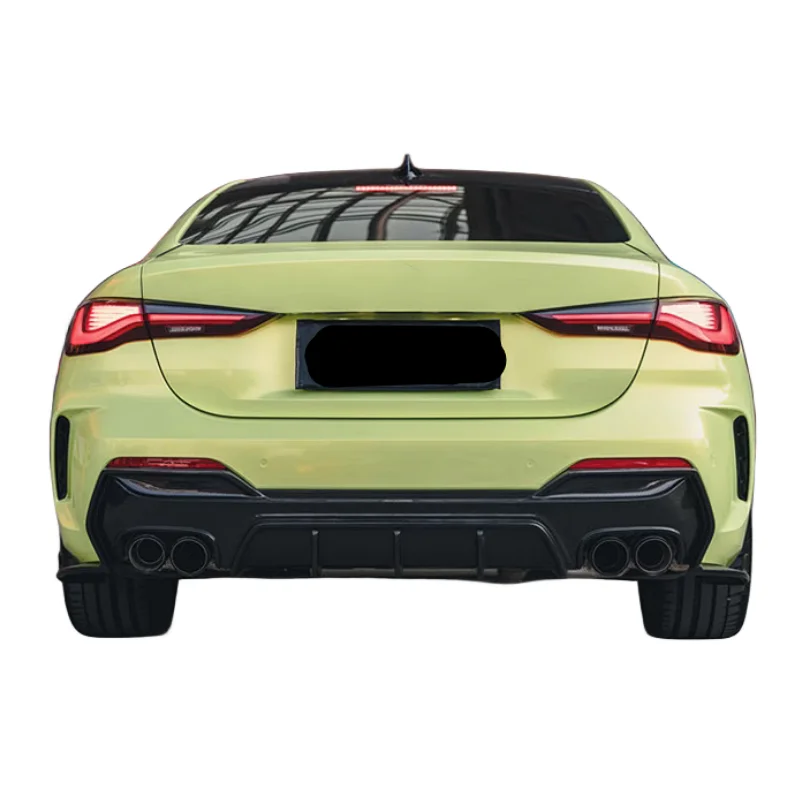 TAKD style high-quality dry carbon fiber rear diffuser corner wrap for the 21-23 BMW 4 Series G22 G23 body kit