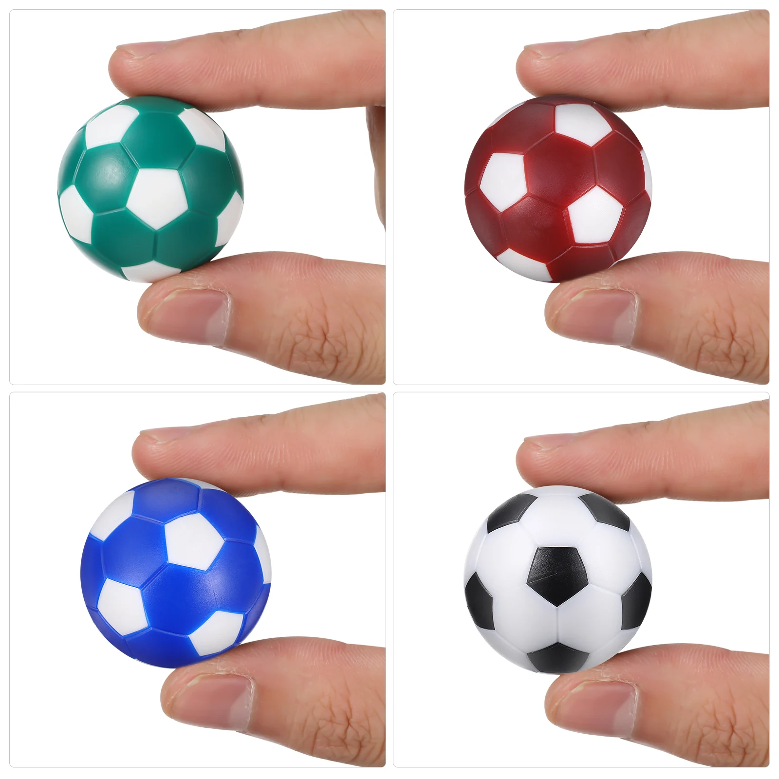 8 قطعة طاولة صغيرة لكرة القدم فووسبالل استبدال كرات ملونة سطح أملس كرات القدم لعبة الملحقات كرة فووسبالل