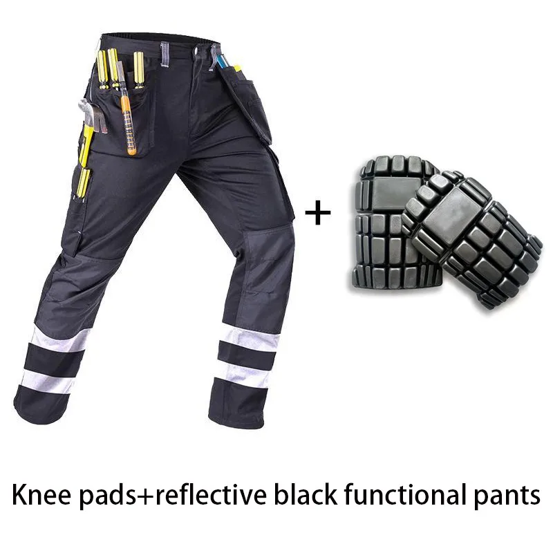 Spring And Autumn Work Wear Reflective Wear Resistant Auto Repair Machine Repair Dirt Resistant Men Overalls Suit Workwear set