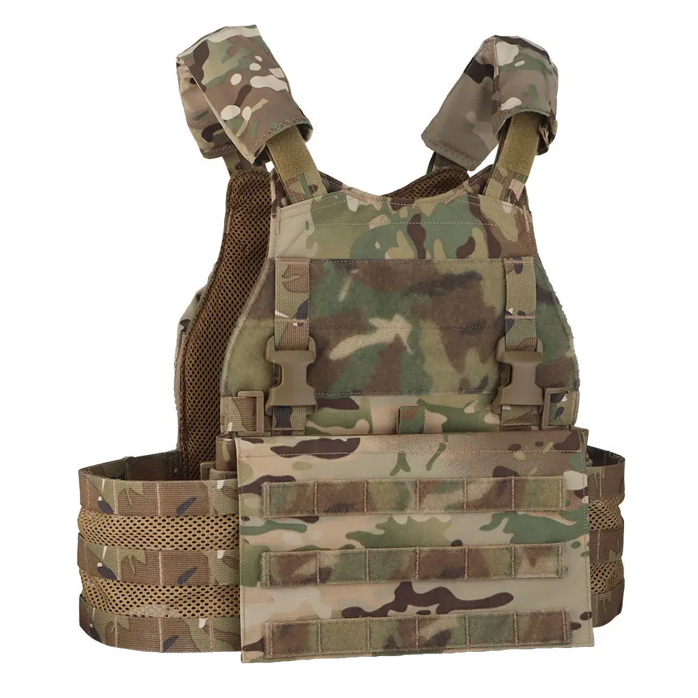 Tactical Scarab Plate Carrier LT Cummerbund MOLLE System Zip-on Back Panel QASM Quick Release Buckle Hunting Vest