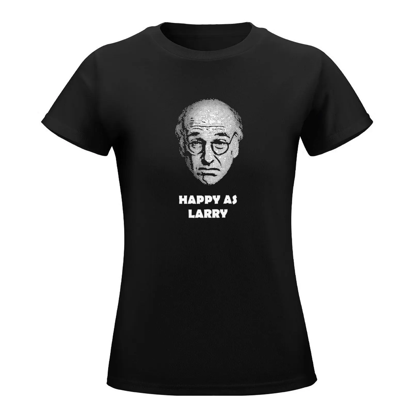 Happy as Larry T-Shirt summer clothes summer top Blouse kawaii clothes western t-shirt dress for Women