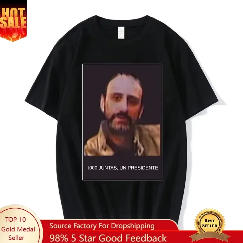 Juan Costs 1000 Boards A President Graphics Print T-shirt Women 100% Cotton T-shirts Oversized Manga T-Shirt Streetwear Clothes