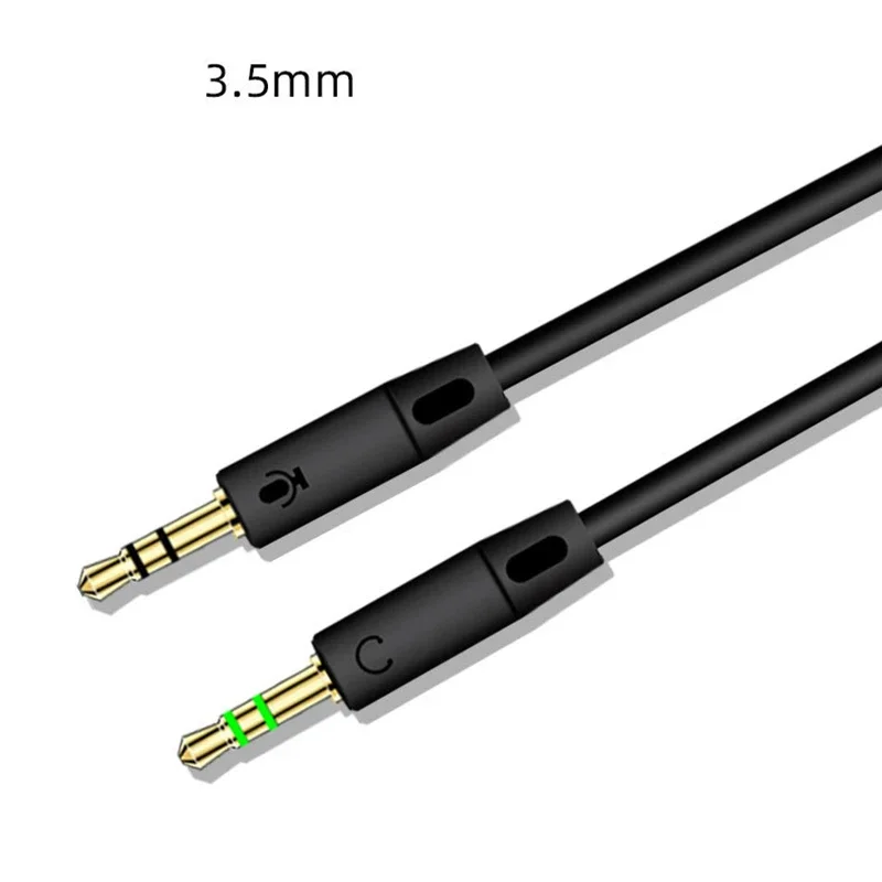 Y Splitter Cable 3.5mm 2 in 1 Male To Female AUX Audio Cable MP3 MP4 Stereo Plug Adapter Jack For Headset Headphone computer