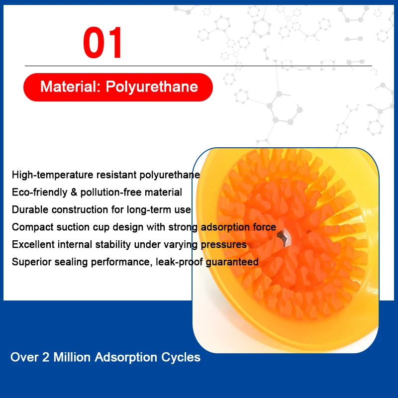 FCF سلسلة أكواب شفاط المكنسة الكهربائية البولي يوريثين (PU) كوب شفاط المكنسة الكهربائية FCF-30/40/50/60/70/80/100PU-G18F