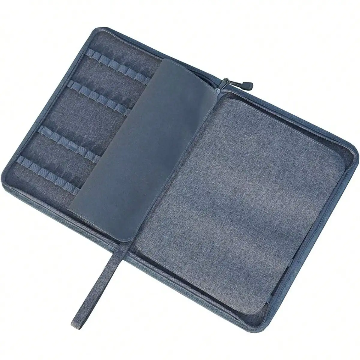 

Fountain Pen Case PU Leather, Rollerball Pen Display Holder Bag, Pouch Large Capacity For Collection - Black