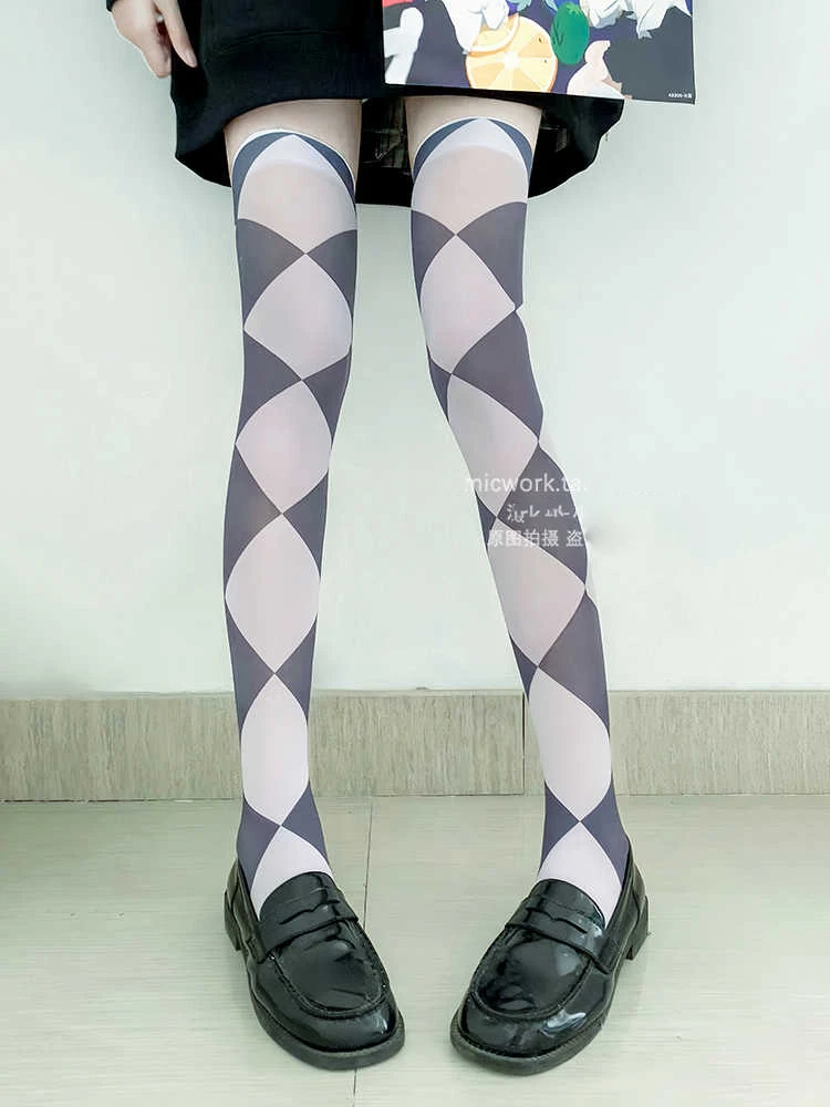 Anime Puella Magi Madoka Magica Akemi Homura Cosplay Stockings Flame Demon Form Knee Socks Halloween Costume Accessory