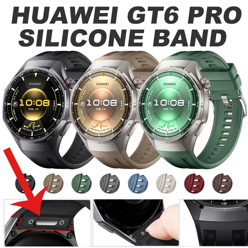 �y�Z�[�����z�I���W�i���f�U�C�� EasyFit �V���R���X�g���b�v Huawei Watch GT6 Pro 46mm�p �N�C�b�N�����[�X �����o���h Huawei GT6 Pro �X�|�[�c�o���h
