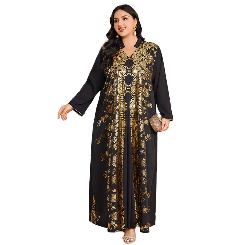 Abaya per le donne arabo abito lungo Dubai abiti stampa Jalabiya Party Ramadan Eid marocco Dubai caftano Islam abiti musulmani