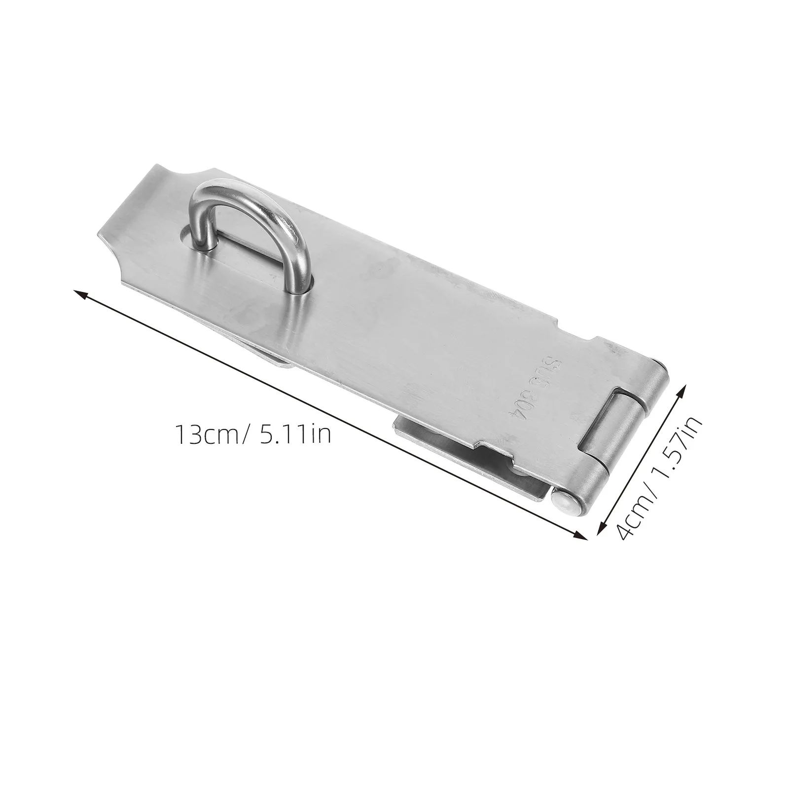 1Set Rustproof Stainless Steel Door Hasp Latch Lock Buckle Safety Gate Clasp for Home Office Door Window Cabinet Drawer