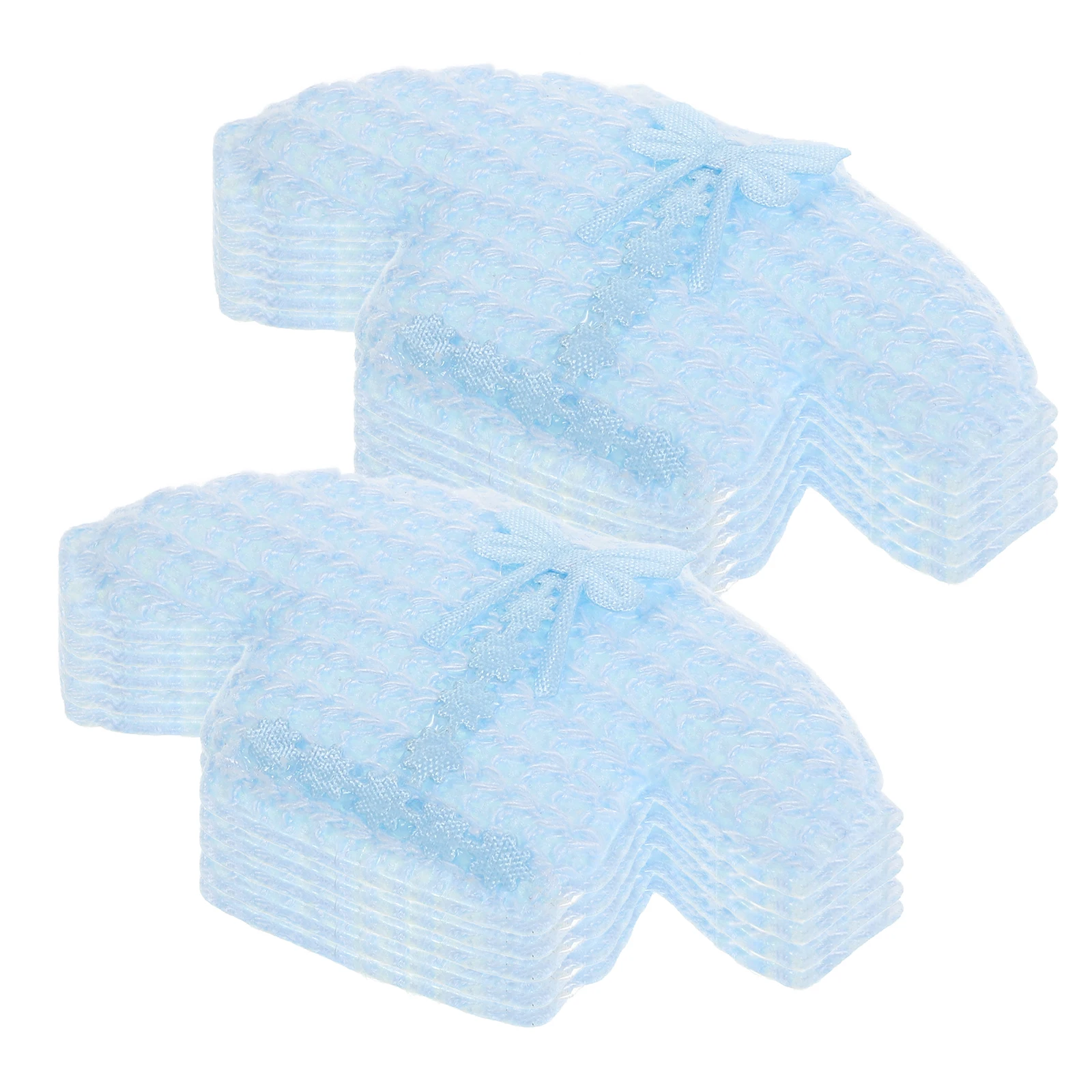 

12 Pcs Baby Shower Decorations Mini Clothes Girl Stickers Party Supplies House Scrapbook Confetti Cloth Table Decorations