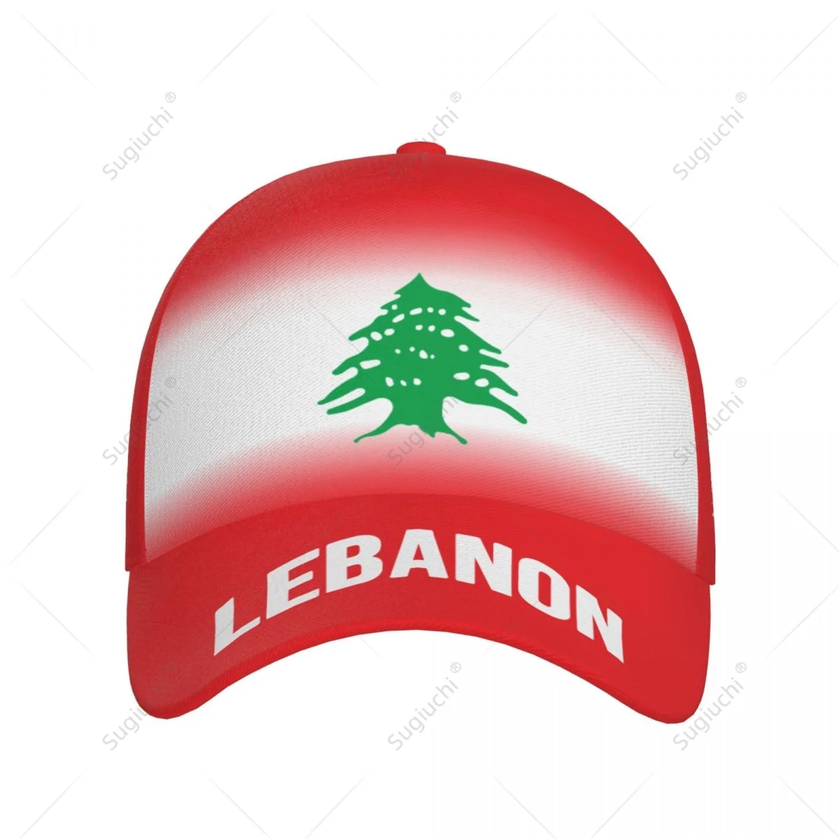 Unisex Baseball Cap Hat Lebanon Flag Gradient Color 3D Printing for Tennis Outdoor Bike Bicycle Golf Baseball Sports Fans