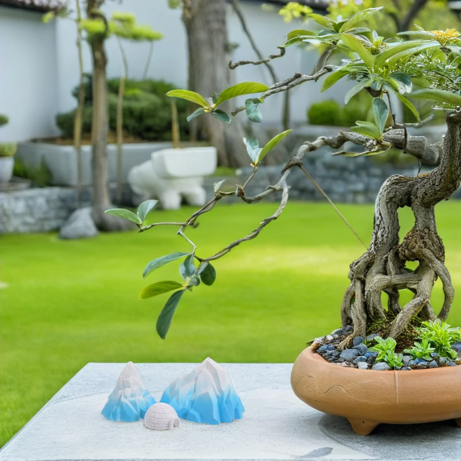 

6Pcs Miniature Iceberg Models Realistic Arctic Scene Tabletop Snow Mountain Aquarium Landscaping Miniature Snow Mountain