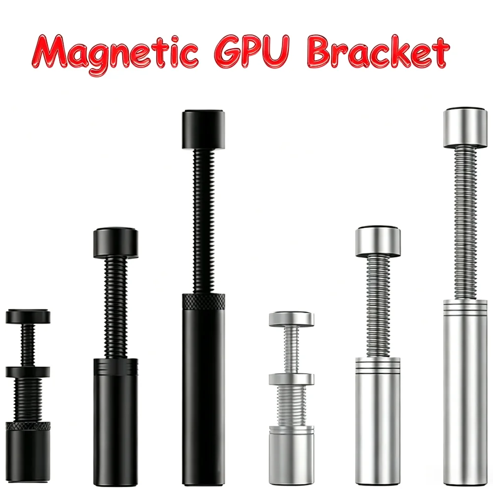 Aluminum GPU Support Bracket Video Card Sag Holder Anti-Sag Stand 26-120mm Graphics Card Holder for Stable Gaming Experience
