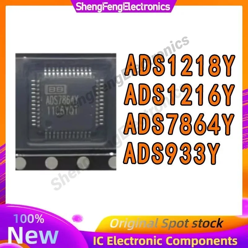 ชิปไอซี ADS933Y ADS1216Y ADS1218Y ADS7864Y ADS933 ADS1216 ADS1218 ADS7864 ของแท้ใหม่เอี่ยม รุ่น TQFP-48
