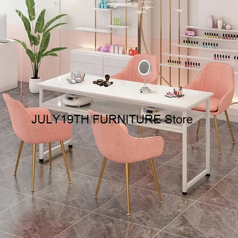 Japanese Simple Manicure Tables Light Luxury Professional Nail Tables salon furniture beauty salon Single Double Manicure Table