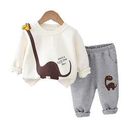 New Spring Autumn Baby Girls Clothes Suit Children Boys T-Shirt Pants 2Pcs/Sets Toddler Fashion Casual Costume Kids Tracksuits