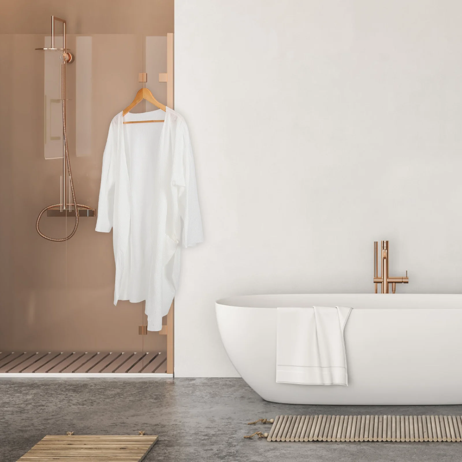 رداء حمام لمرة واحدة رداء يمكن التخلص منه مادة قطنية صديق للبشرة ماص للماء هدية ممتازة اختيار سبا صالون تجميل يلتف #2