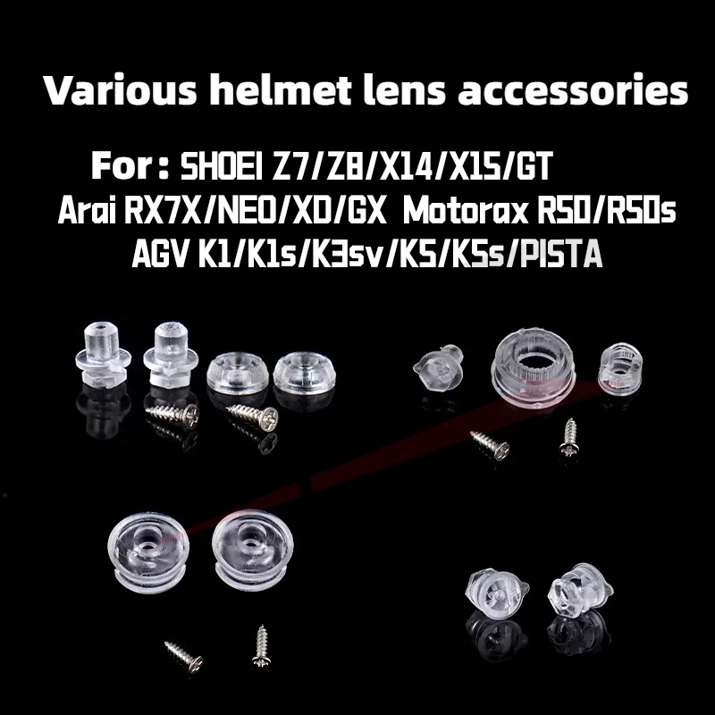 1 정장 헬멧 바이저 핀 K1 K5 X14 Z7 Z8 Gt Air CWR1 CWRF NXR 안티 안개 삽입 핀 네일 오토바이 헬멧 액세서리