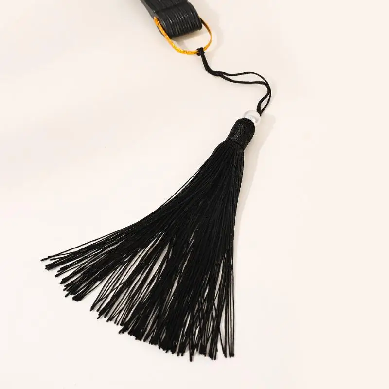 

Chinese-Style Flowers Folding Fan For Performances & Hanfu Photos With Elegant Floral & Pearl Tassels Design Festive Decor