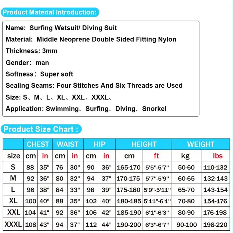 방수 전체 성인용 잠수복, 다이빙 세트, 스노클링, 수영, 서핑, 네오프렌 슈트, 1.5mm