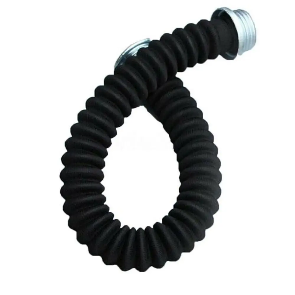 40mm Thread Hose for Gas Mask 0.5m/1m Length Black Rubber Hose Respirator Connection Tube Replaceable Gas Mask Accessories