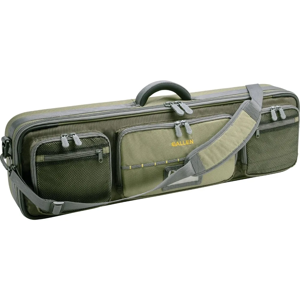 

Cottonwood Fly Fishing Rod & Gear Bag Case, Hold up to 4 Fishing Rods, Heavy-Duty Honeycomb Frame, Olive