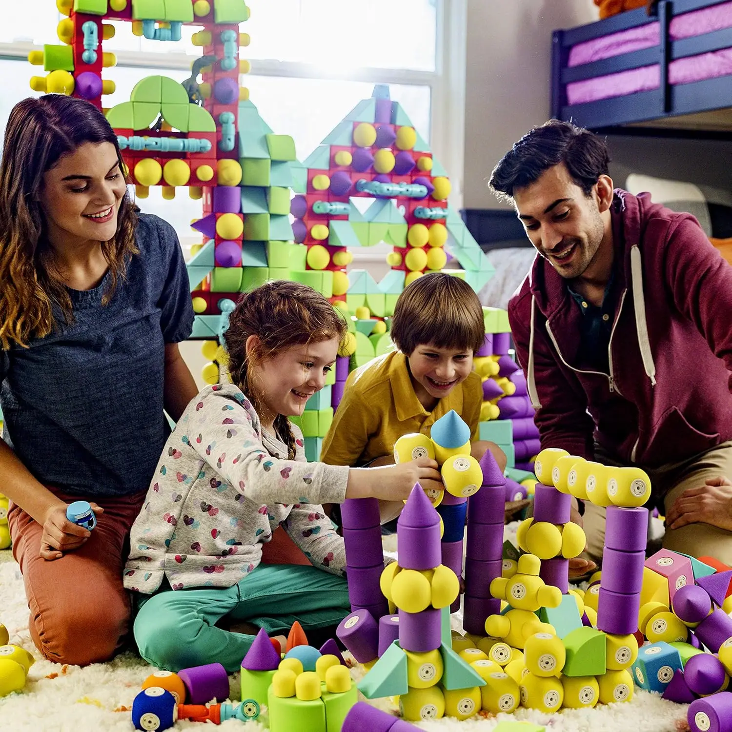 Décennie s de mousse magnétiques STEM, jouets préscolaires pour enfants, tout-petits, garçons et filles, le jouet de bain ultime, ensemble de 50 pièces, bain Bu