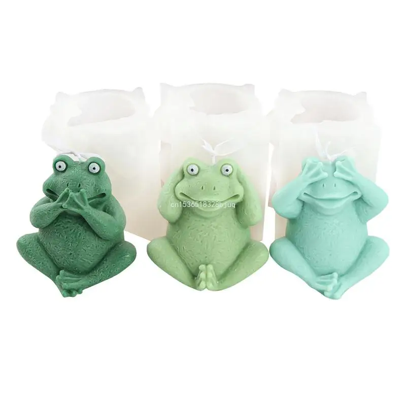 

for Frog Silicone Mold for Handmade Desktop Decoration Gypsum Epoxy Mould Dropship