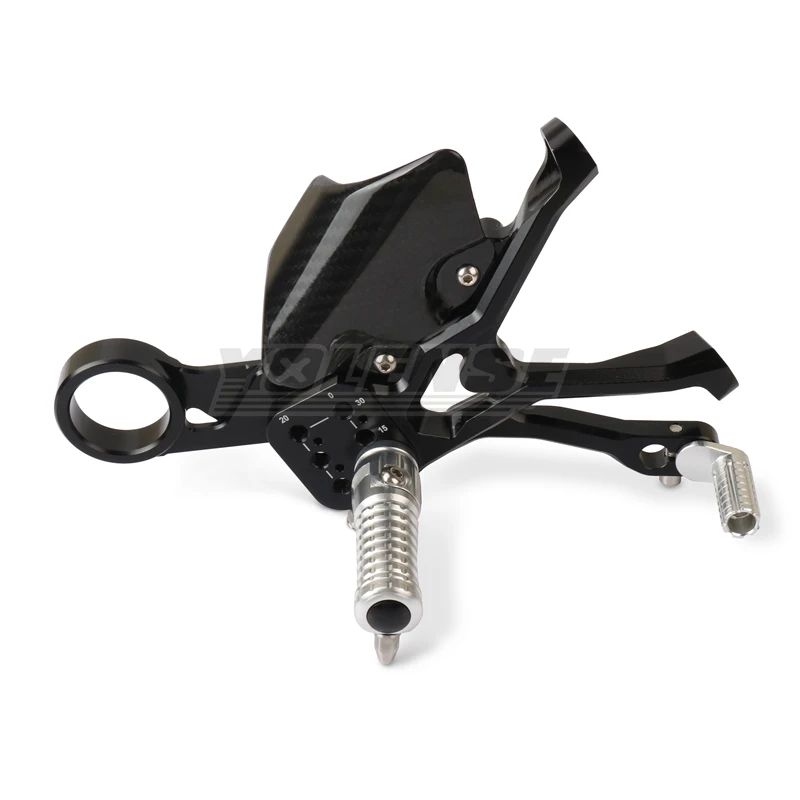 Motorcycle Accessory Carbon Adjustable Footrests Rearset Rear Footpeg Foot Rests For S1000RR M1000RR S1000 RR M1000 RR 2023-2025 view 4