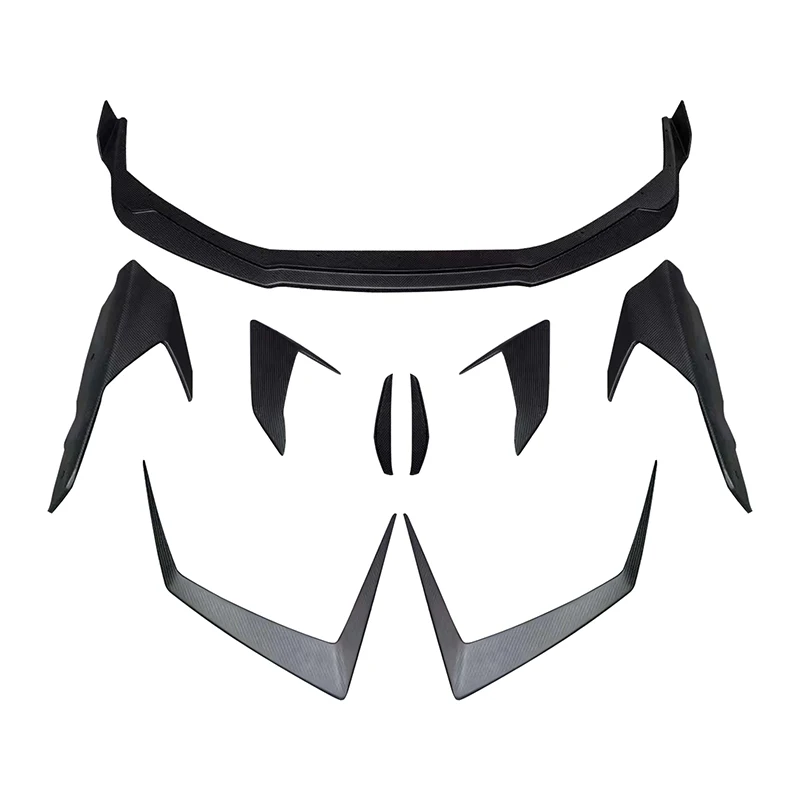 Aussehen Upgrade Kohlefaser Autoteile Body Kit Spoiler Frontlippe Seitenschweller passend für Hurricane Modifikation STO